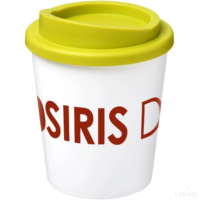 Americano® espresso 250 ml geïsoleerde beker Wit,Lime Wit, Lime Wit/Lime