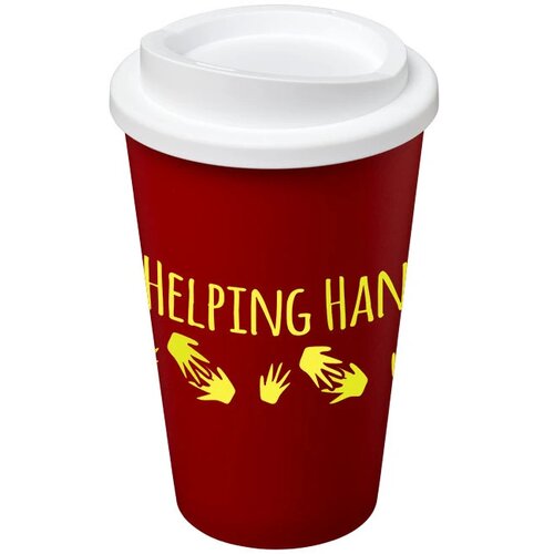 Americano® 350 ml geïsoleerde beker Rood,Wit Rood, Wit Rood/Wit