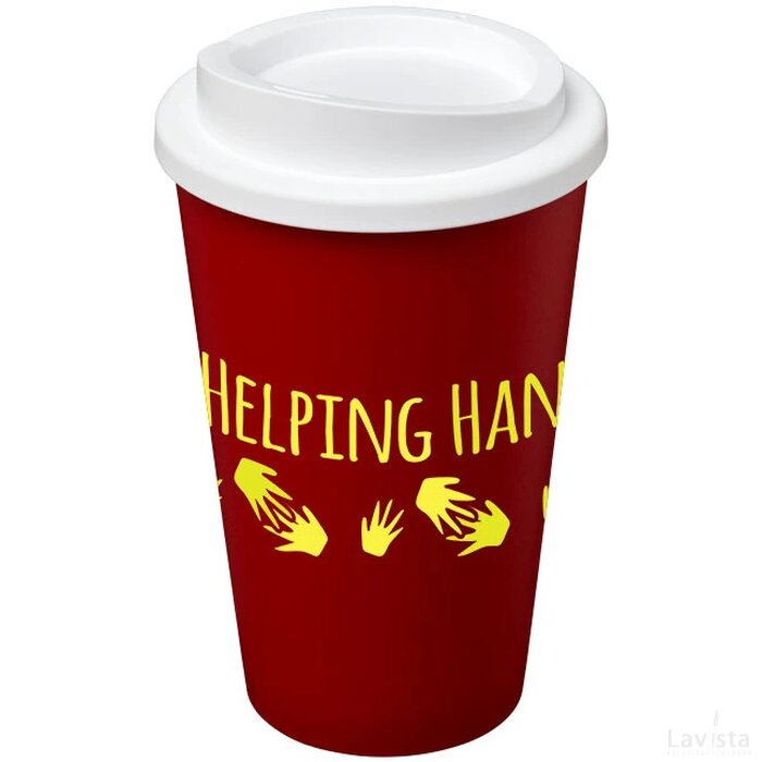 Americano® 350 ml geïsoleerde beker Rood,Wit Rood, Wit Rood/Wit
