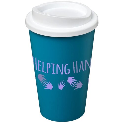Americano® 350 ml geïsoleerde beker aqua blauw,Wit Aqua blauw, Wit Aqua blauw/Wit