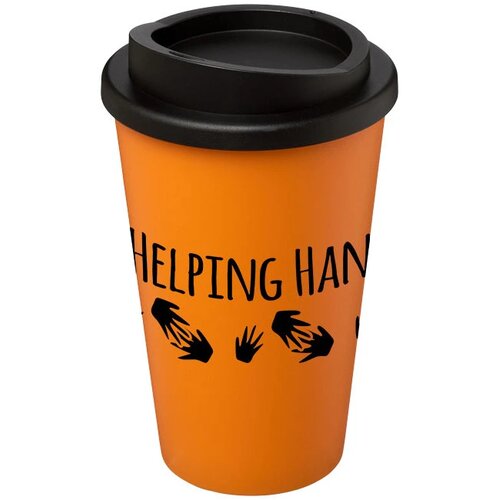 Americano® 350 ml geïsoleerde beker Oranje,Zwart Oranje, Zwart Oranje/Zwart