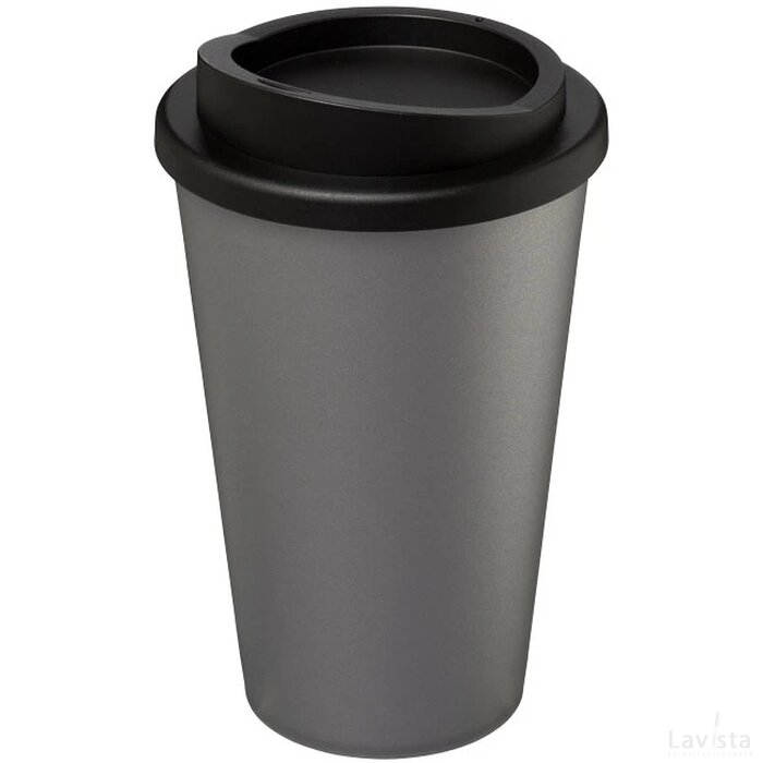 Americano® 350 ml geïsoleerde beker Zilver,Zwart Zilver, Zwart Zilver/Zwart