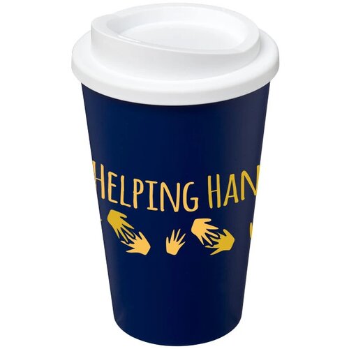 Americano® 350 ml geïsoleerde beker blauw,Wit Blauw, Wit Blauw/Wit