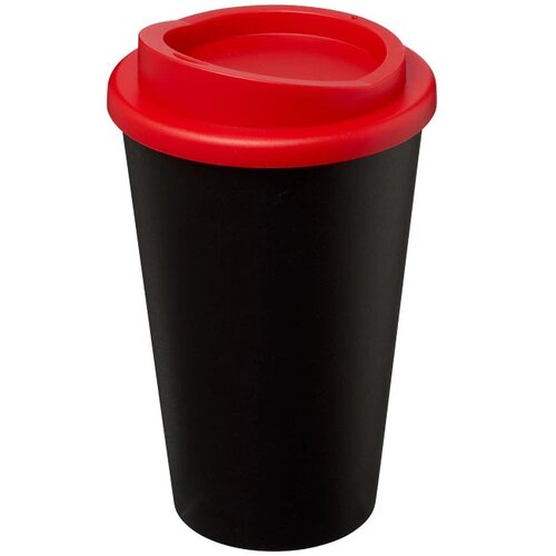 Americano® 350 ml geïsoleerde beker Zwart,Rood Zwart, Rood Zwart/Rood