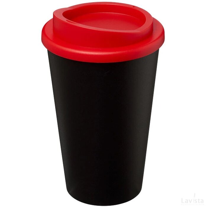 Americano® 350 ml geïsoleerde beker Zwart,Rood Zwart, Rood Zwart/Rood
