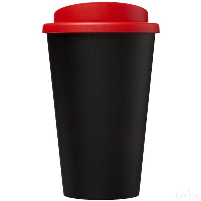 Americano® 350 ml geïsoleerde beker Zwart,Rood Zwart, Rood Zwart/Rood