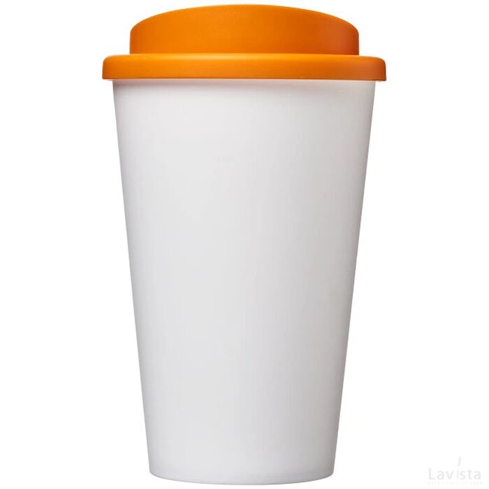 Americano® 350 ml geïsoleerde beker Wit,Oranje Wit, Oranje Wit/Oranje