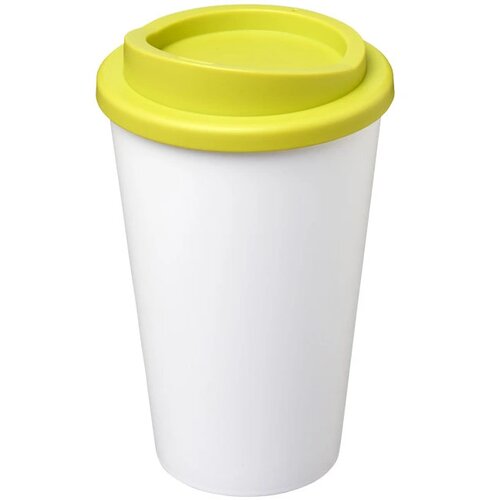 Americano® 350 ml geïsoleerde beker Wit,limegroen Wit,Lime Wit, Lime Wit/Lime