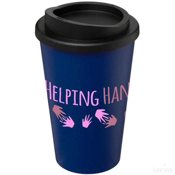 Americano® 350 ml geïsoleerde beker blauw,Zwart Blauw, Zwart Blauw/Zwart