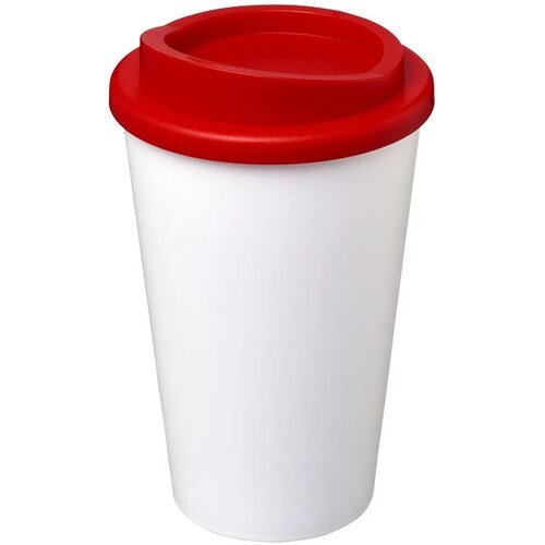 Americano® 350 ml geïsoleerde beker Wit,Rood Wit, Rood Wit/Rood