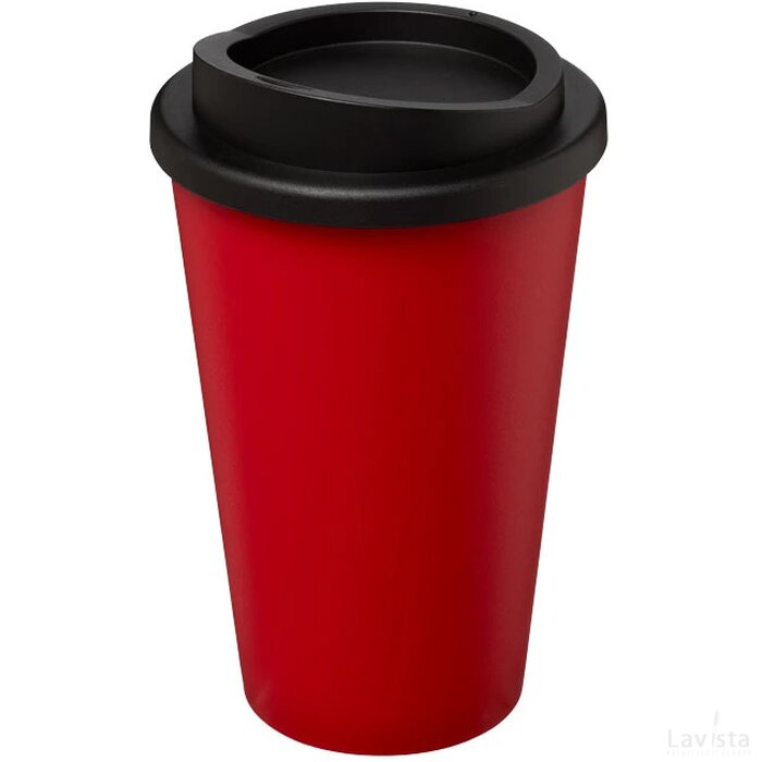 Americano® 350 ml geïsoleerde beker Rood,Zwart Rood, Zwart Rood/Zwart