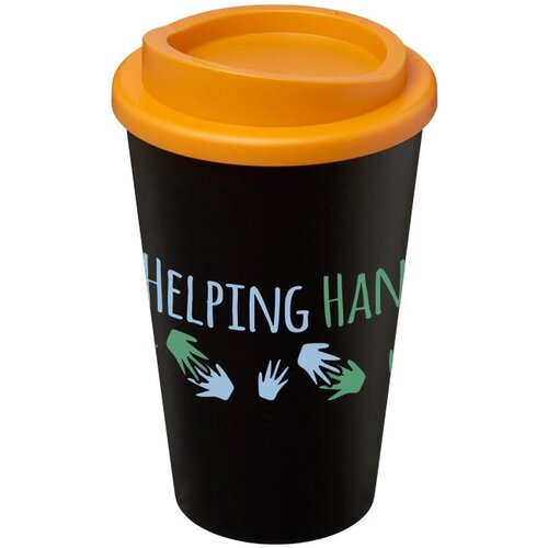 Americano® 350 ml geïsoleerde beker Zwart,Oranje Zwart, Oranje Zwart/Oranje