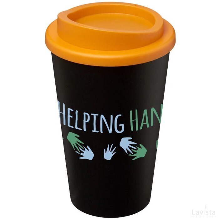 Americano® 350 ml geïsoleerde beker Zwart,Oranje Zwart, Oranje Zwart/Oranje