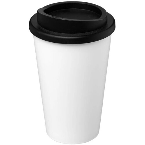 Americano® 350 ml geïsoleerde beker Wit,Zwart Wit, Zwart Wit/Zwart