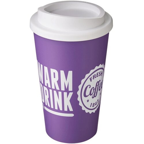 Americano® 350 ml geïsoleerde beker Paars,Wit Paars, Wit Paars/Wit