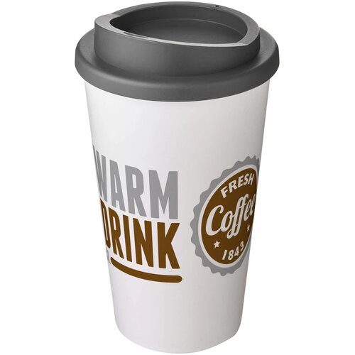 Americano® 350 ml geïsoleerde beker Wit,Grijs Wit, Grijs Wit/Grijs