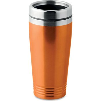 Dubbel wandige reisbeker Rodeo colour oranje Dubbel wandige reisbeker Rodeo colour oranje