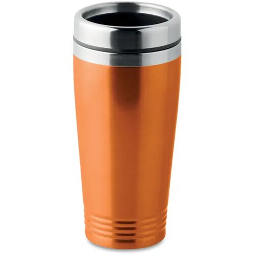 Dubbel wandige reisbeker Rodeo colour oranje 400 ml