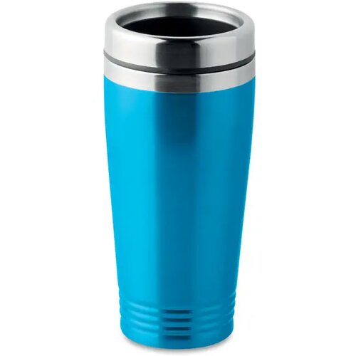 Dubbel wandige reisbeker Rodeo colour turquoise 400 ml