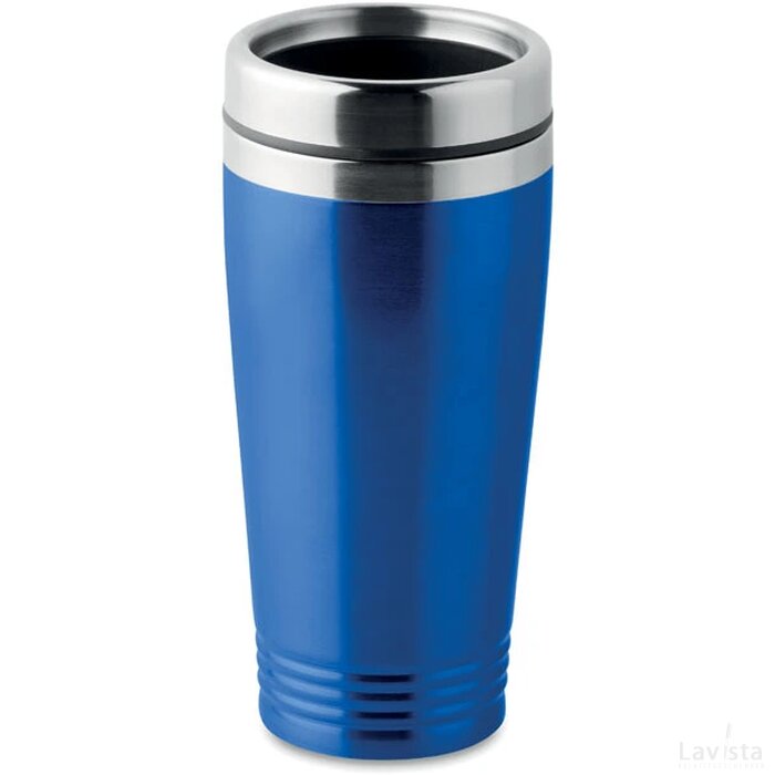 Dubbel wandige reisbeker Rodeo colour royal blauw