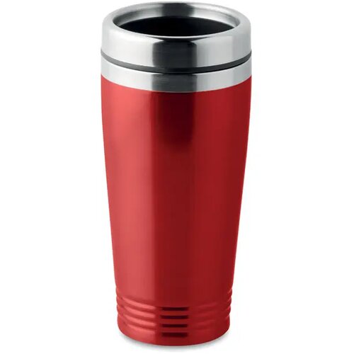 Dubbel wandige reisbeker 400ml Rodeo colour rood 400 ml