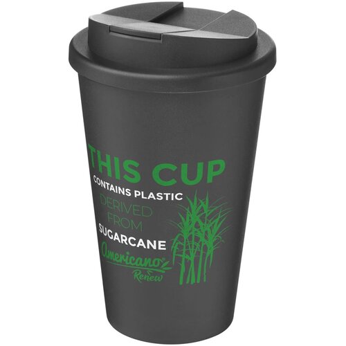 Americano® Renew geïsoleerde 350 ml beker met knoeibestendig deksel Graniet
