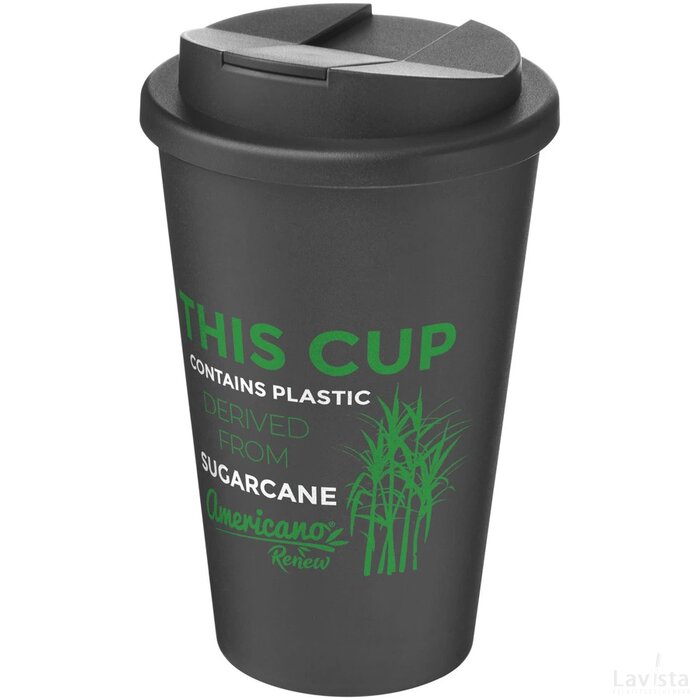 Americano® Renew geïsoleerde 350 ml beker met knoeibestendig deksel Graniet