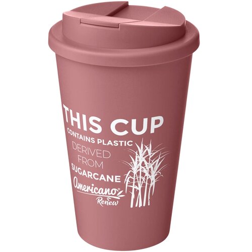 Americano® Renew geïsoleerde 350 ml beker met knoeibestendig deksel Roze