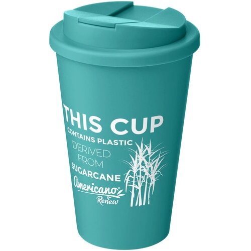 Americano® Renew geïsoleerde 350 ml beker met knoeibestendig deksel Rifblauw