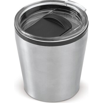 Koffiebeker metallic 180ml zilver Koffiebeker metallic 180ml zilver