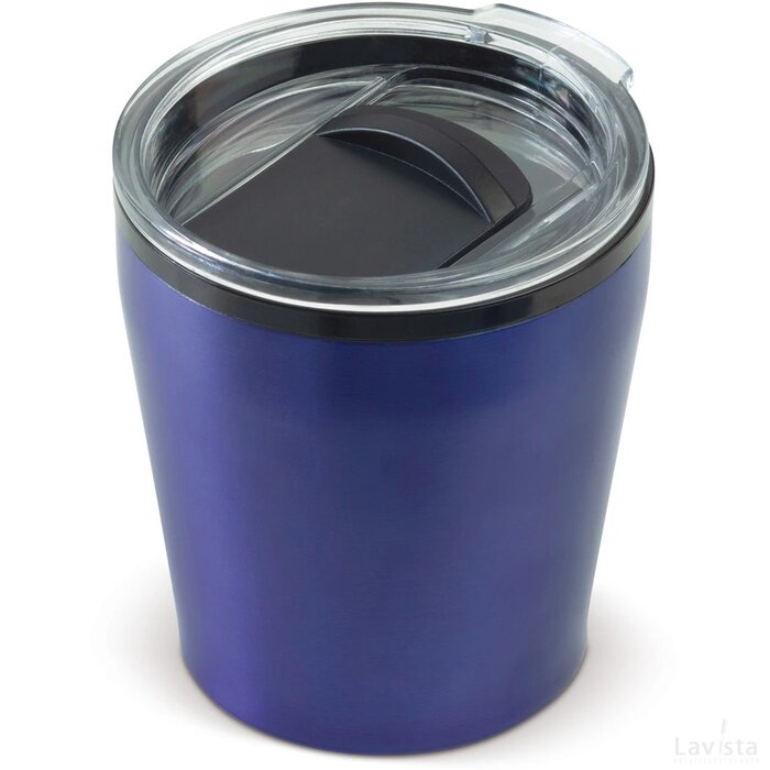 Koffiebeker metallic 180ml donker blauw