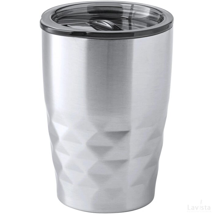 Blur Koper Geïsoleerde Thermobeker Zilver