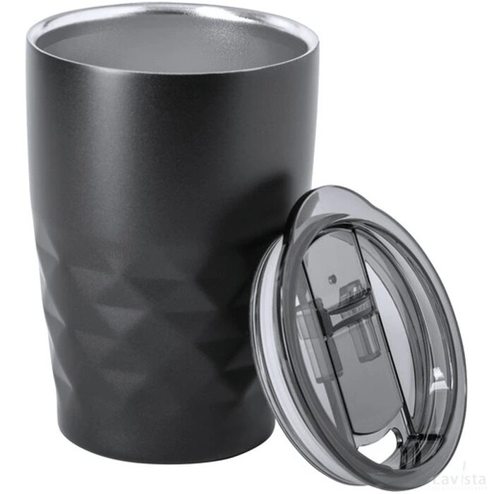 Blur Koper Geïsoleerde Thermobeker Zwart