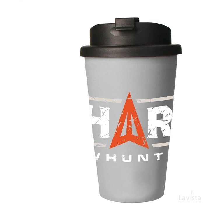 Eco Coffee Mug Premium Deluxe 350 Ml Thermosbeker Grijs