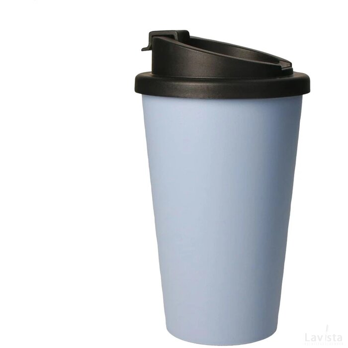 Eco Coffee Mug Premium Deluxe 350 Ml Thermosbeker Lichtblauw