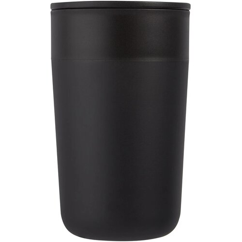 Nordia 400 ml dubbelwandige gerecyclede mok Zwart