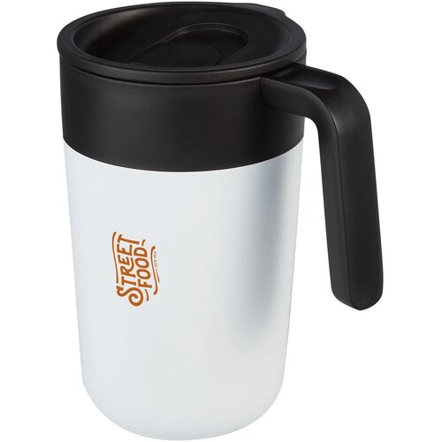 Nordia 400 ml dubbelwandige gerecyclede mok Wit
