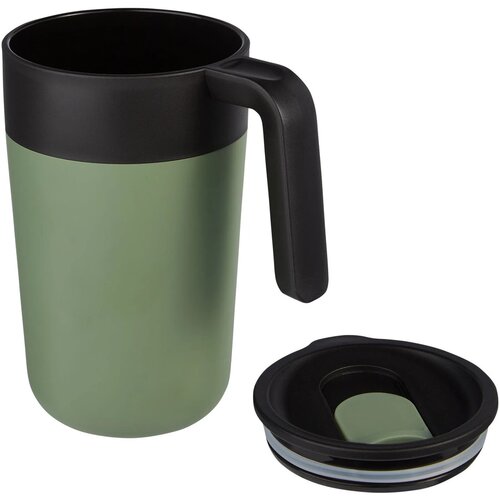 Nordia 400 ml dubbelwandige gerecyclede mok Heather groen