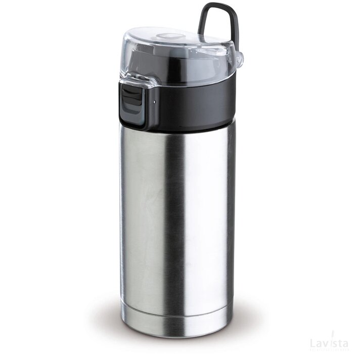 Thermobeker click-to-open 330ml zilver