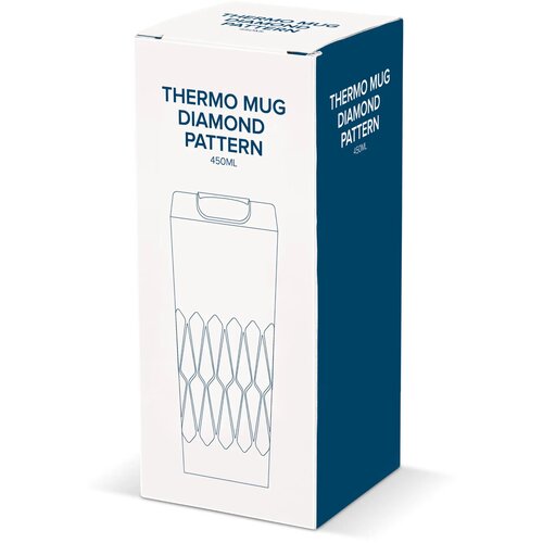 Thermobeker diamant 450ml rood