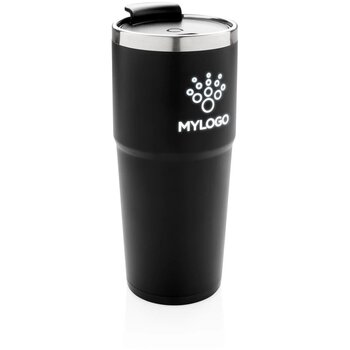 Light up logo mok zwart