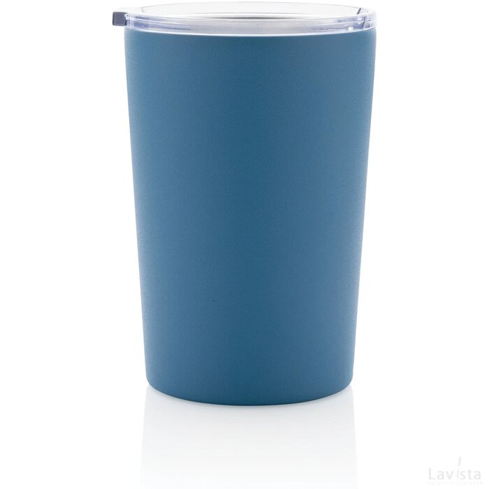 RCS gerecycled roestvrijstalen moderne vacuümmok met deksel blauw