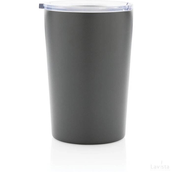 RCS gerecycled roestvrijstalen moderne vacuümmok met deksel antraciet