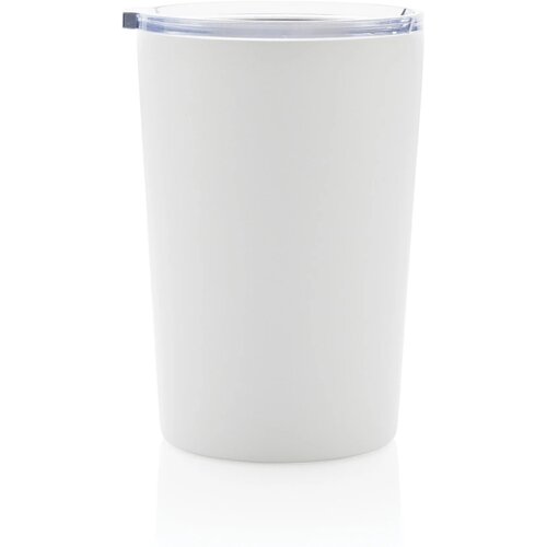 RCS gerecycled roestvrijstalen moderne vacuümmok met deksel wit
