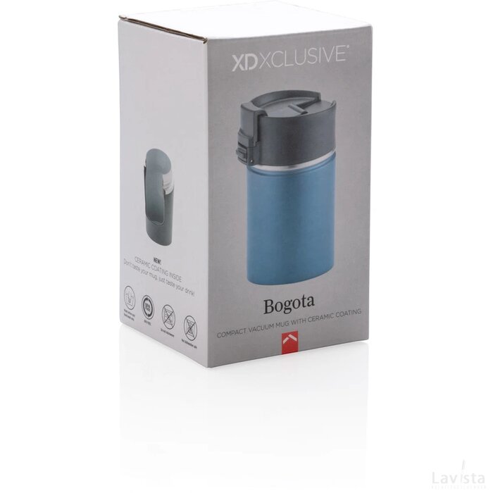 Bogota compact lekvrije vacuüm mok met keramiek coating blauw