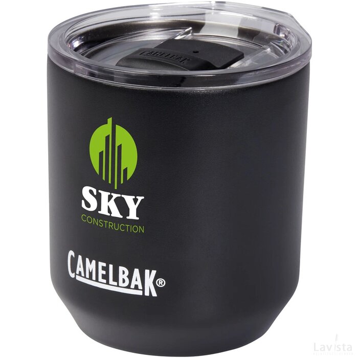 CamelBak® Horizon Rocks 300 ml vacuüm geïsoleerde beker Zwart