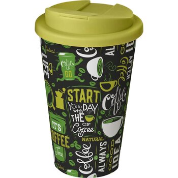 Brite-Americano® 350 ml geïsoleerde beker Wit, Lime Wit/Lime Brite-Americano® 350 ml geïsoleerde beker Wit, Lime Wit/Lime