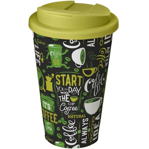 Brite-Americano® 350 ml geïsoleerde beker Wit, Lime Wit/Lime