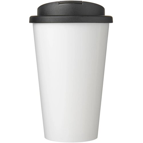 Brite-Americano® 350 ml geïsoleerde beker Wit, Zwart Wit/Zwart