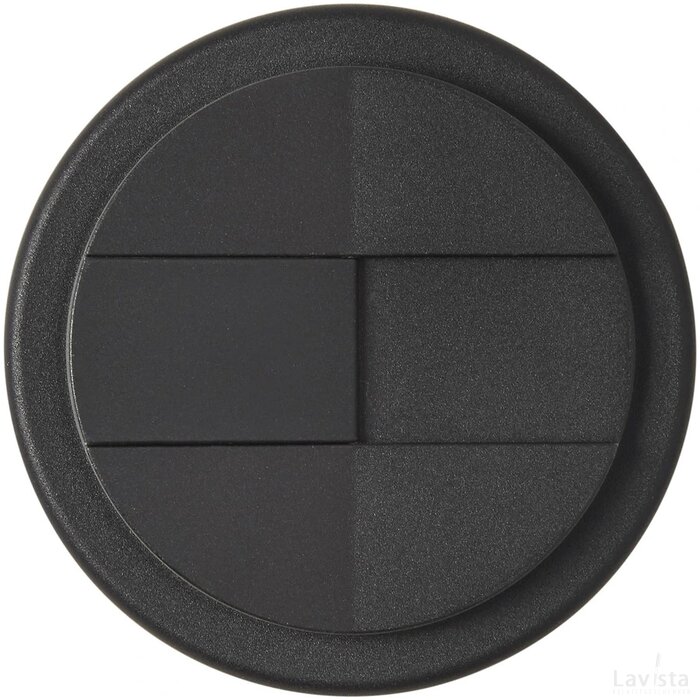 Brite-Americano® 350 ml geïsoleerde beker Wit, Zwart Wit/Zwart